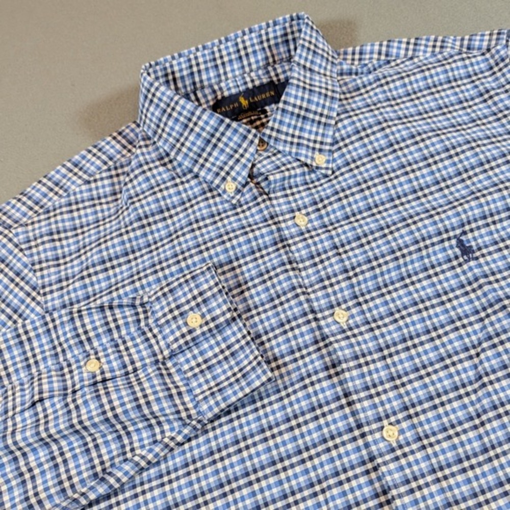 Ralph Lauren Classic Fit Performance Button Down Shirt Mens XL Breathable